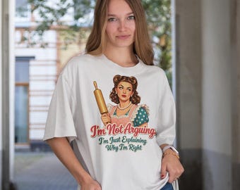 Retro Sarcastic Housewife PNG, 1950s Pin Up Quote Design (Digital Download)