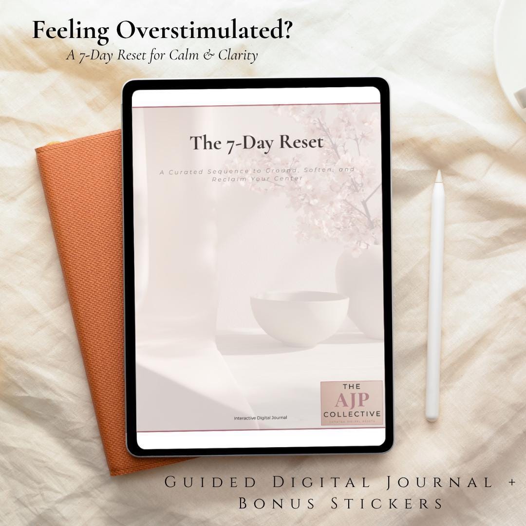 7-day Nervous System Reset Journal | Guided Digital Wellness Planner ...