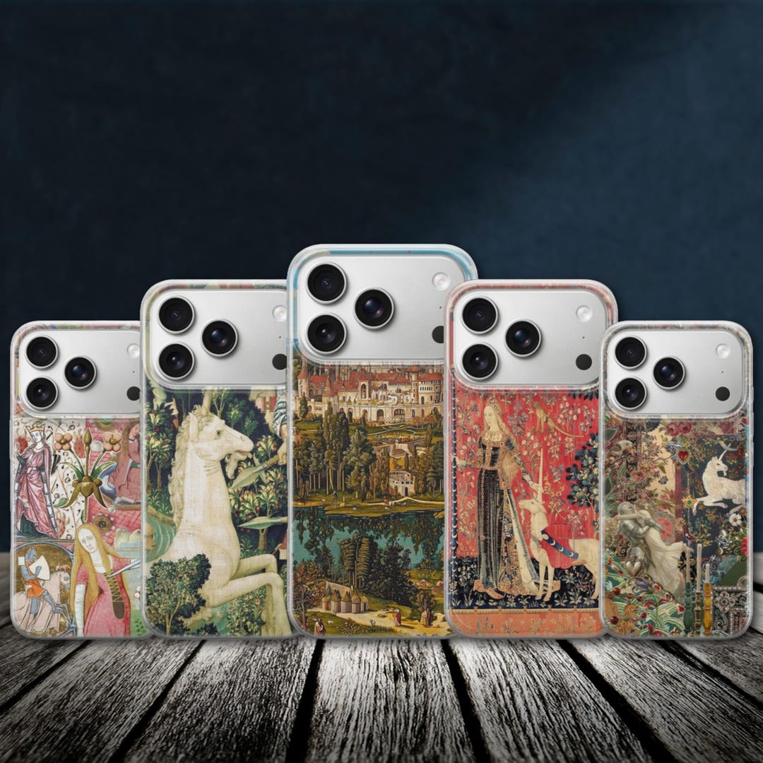 Medieval Art Phone Case Painting Cover for iPhone 17 Pro Max, 16e, 15 ...