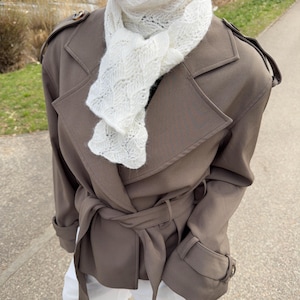 Strickanleitung deutsch für einen zarten Schal mit Blattmuster - Wandering Leaf Scarf I Schritt für Schritt Anleitung I PDF Download