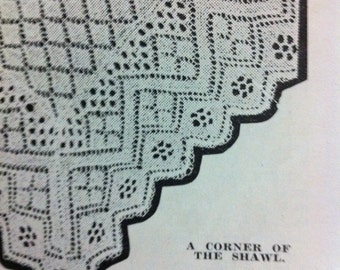 30s 40s Clementine baby shawl design - precious pattern-Australian knitting ePattern (PDF)