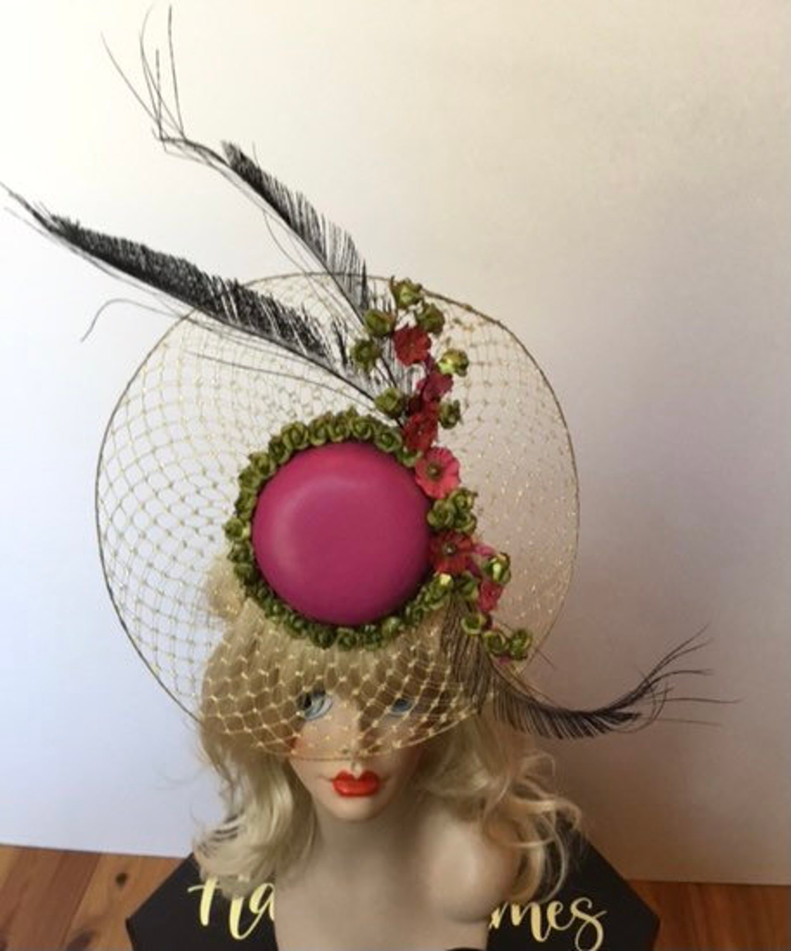 UNIQUE Fascinator perfect for The Oaks Pink fascinator Derby Etsy