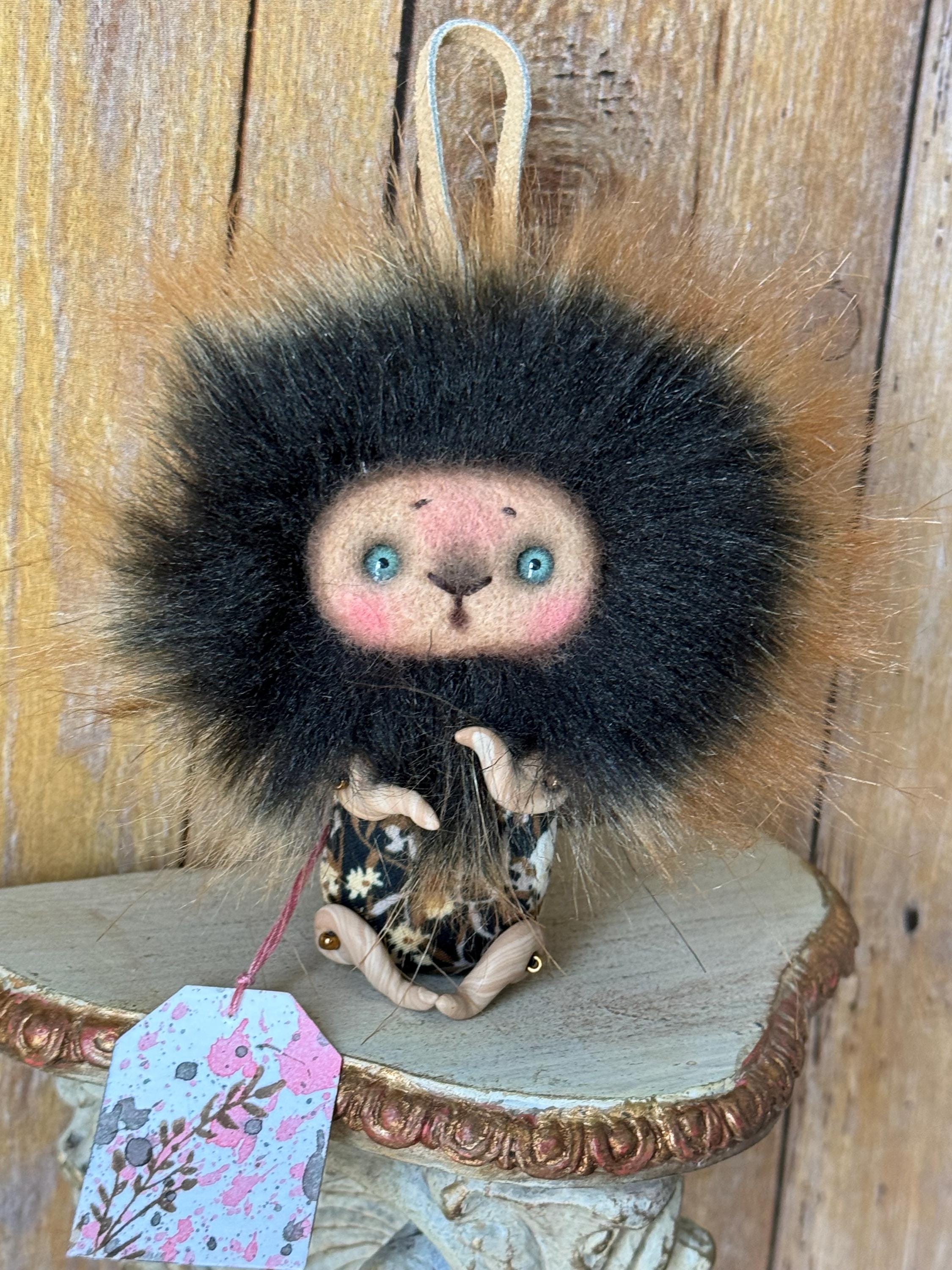 Handmade Forest Creature Doll – Cute Fanged Woodland Spirit, OOAK Art ...