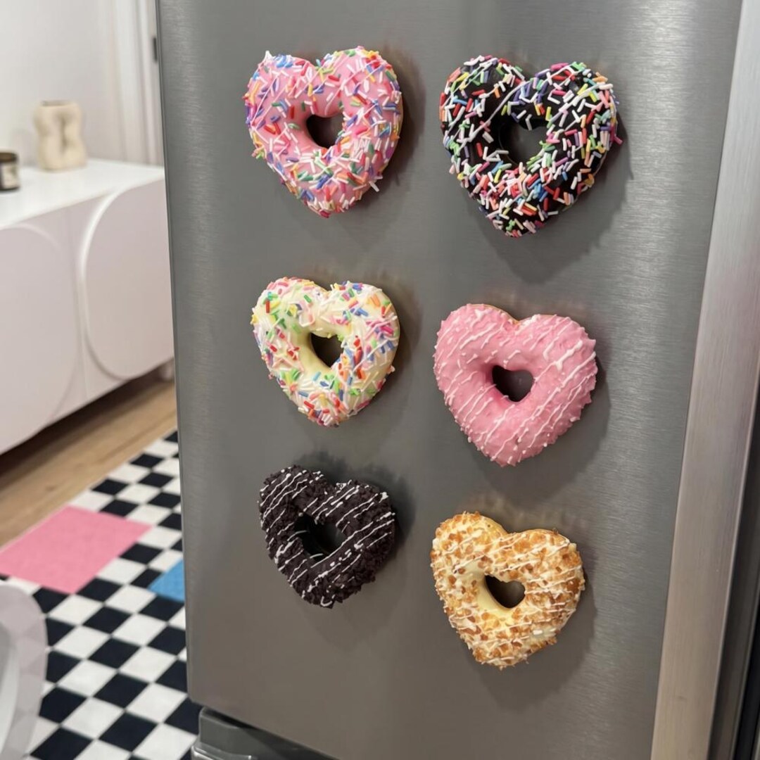 Realistic Magnet Realistic Donut Magnets, Sweet Fridge Magnet, Fake Food Magnet, Fun ...