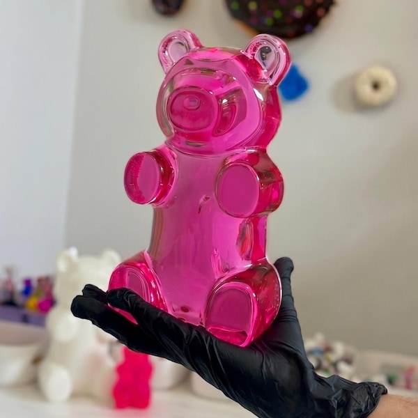 Giant XXL Resin Gummy Bear, Pop Art Sculpture, Dopamine Decoration, Colorful Maximalist Decoration, 90s Souvenir