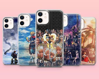 Coque de jeu Kingdom Hearts pour iPhone 17e, 17Pro, 16e, 16, 15, 14, 13, 12, Samsung S26, A56, S25, S24, A16, Pixel 10, 10Pro, 9