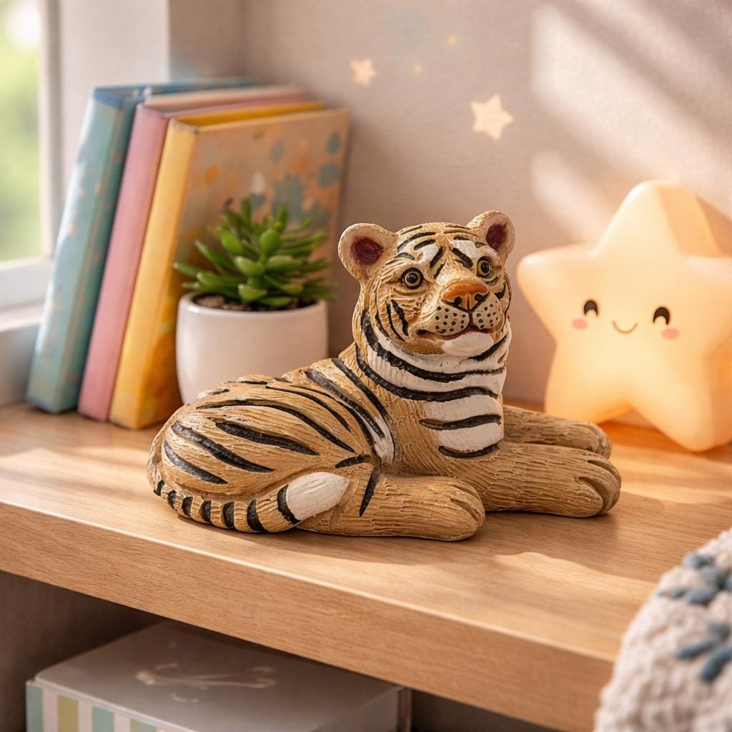☆引き取り限定☆ ヴィンテージ　タイガー　オブジェ　高さ720 Vintage Ceramic Tiger Figurine - Etsy