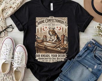 Goldendoodle Dog Baking Biscuits T-Shirt, Dog Owner Gift, Funny Graphic Tee