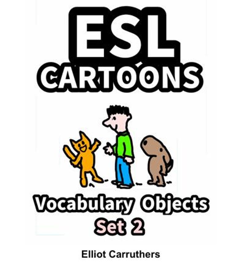 Cartoon Worksheets.pdf Learn English Vocabulary Worksheets With Cartoons – Objects Set 2 – ESL ...