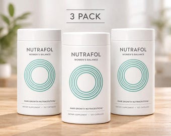 Pack of 3 Nutrafol Women's Balance Supplement - 120Capsules Each-Hair Growth Support Kit