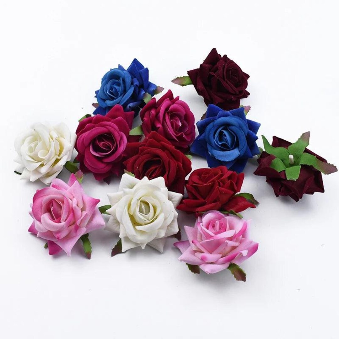 100PCS Artificial Silk Rose Heads Bulk – Wedding Flowers - Etsy