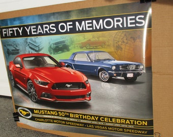 Poster FIFTY YEARS of MEMORIES - Mustang 50th Birthday Celebration 1 of 7000 Event Posters