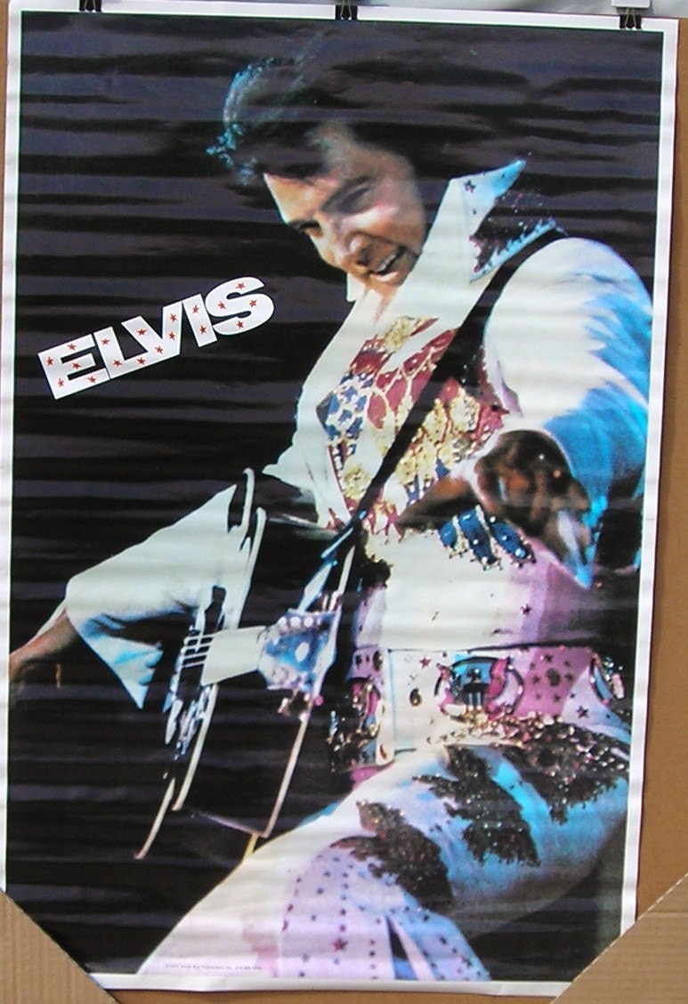 Vintage 1972 Elvis Presley Poster the King Rock & Roll - Etsy