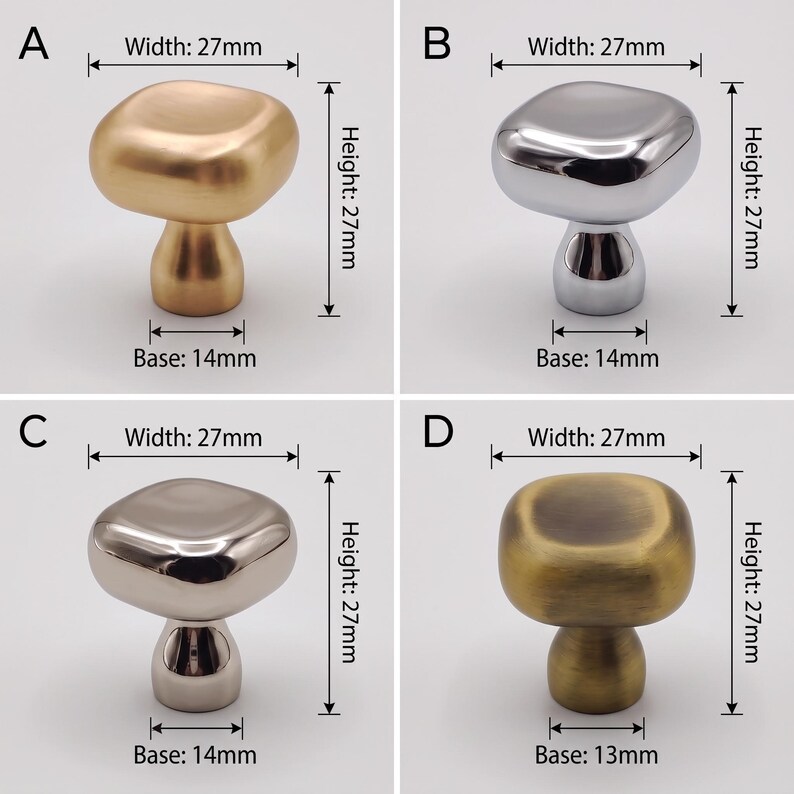 Pomelli per mobili, pomelli rotondi per cassetti, ferramenta moderna per mobili, ferramenta minimalista per mobili da cucina, pomelli per cassettiere, decorazioni semplici per rinnovare la casa immagine 2
