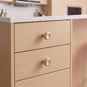 Pomelli per mobili, pomelli rotondi per cassetti, ferramenta moderna per mobili, ferramenta minimalista per mobili da cucina, pomelli per cassettiere, decorazioni semplici per rinnovare la casa immagine 3