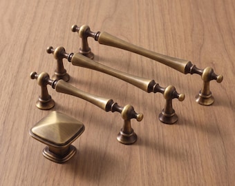 Tiradores para armarios, tiradores de cajones vintage, herrajes clásicos para muebles, tiradores de armarios de cocina de estilo francés, tiradores decorativos para cómodas, hogar