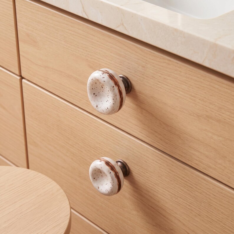 Cabinet Knobs, Round Drawer Knobs, Decorative Furniture Hardware, Modern Kitchen Cabinet Hardware, Dresser Knobs, Unique Home Upgrade Decor image 4