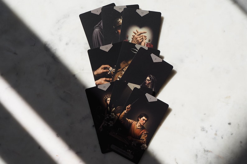 The Divine Artisan Tarot Deck – Artistic Minimalist Cards, Intuitive Reading & Spiritual Practice, Intuitive Guide Gift, Caravaggio Inspired image 18