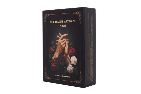 The Divine Artisan Tarot Deck – Artistic Minimalist Cards, Intuitive Reading & Spiritual Practice, Intuitive Guide Gift, Caravaggio Inspired