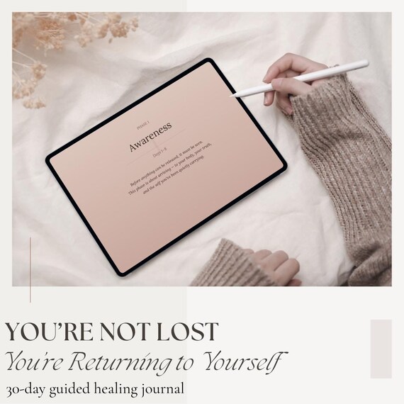 Return to Yourself | 30-Day Healing Journal After Breakup | Find Yourself Again | Workbook PDF