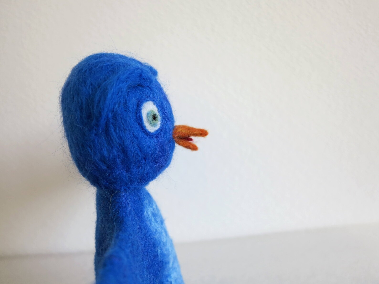 Blue bird hand puppet bird puppet unique felted animal toy Etsy