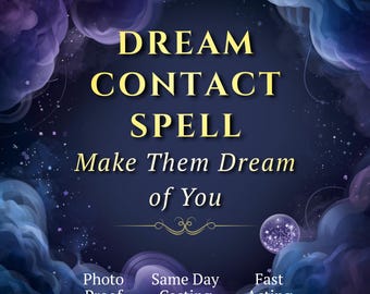 Dream Contact Spell, Make Them Dream of You, Telepathic Love Ritual and Thought Energy