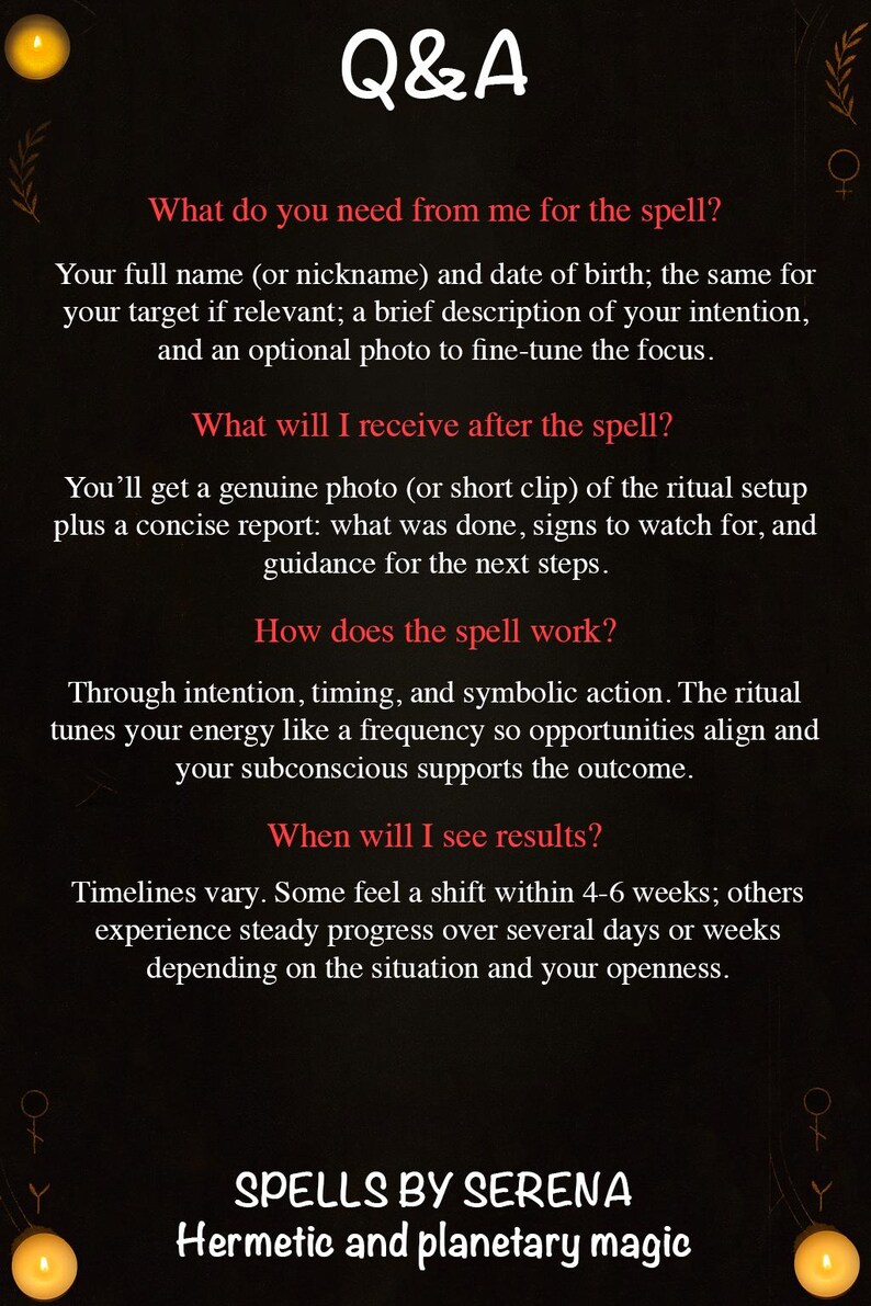 Strong Binding Love Spell, Obsession Ritual for a Hard Case, Ex Back and Fast Results image 3