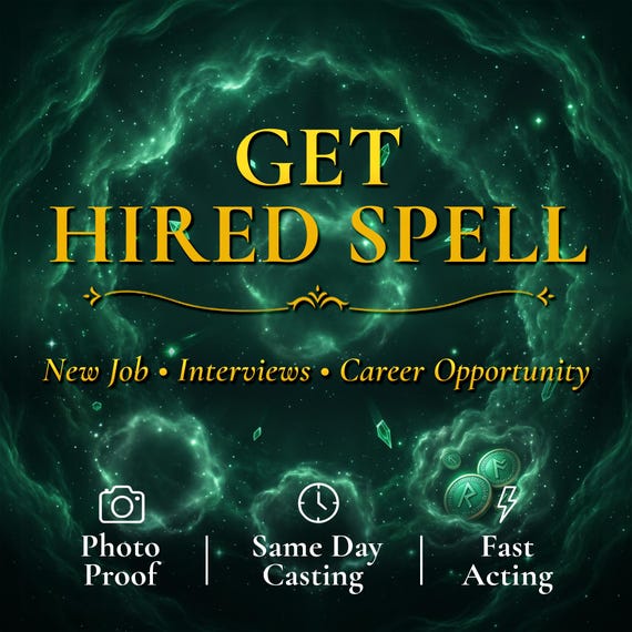 Get Hired Spell for New Job, Interview Confidence, Career Opportunity and Success