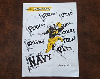 Revista vintage "The Pointer" de West Point - Edición de fútbol americano