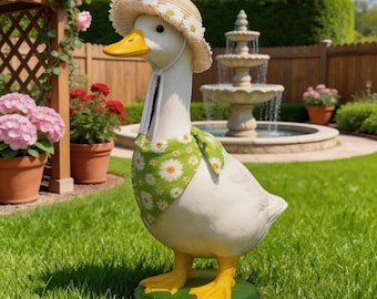 Grön prästkrage stråhatt bandana set för husdjur veranda gås outfit