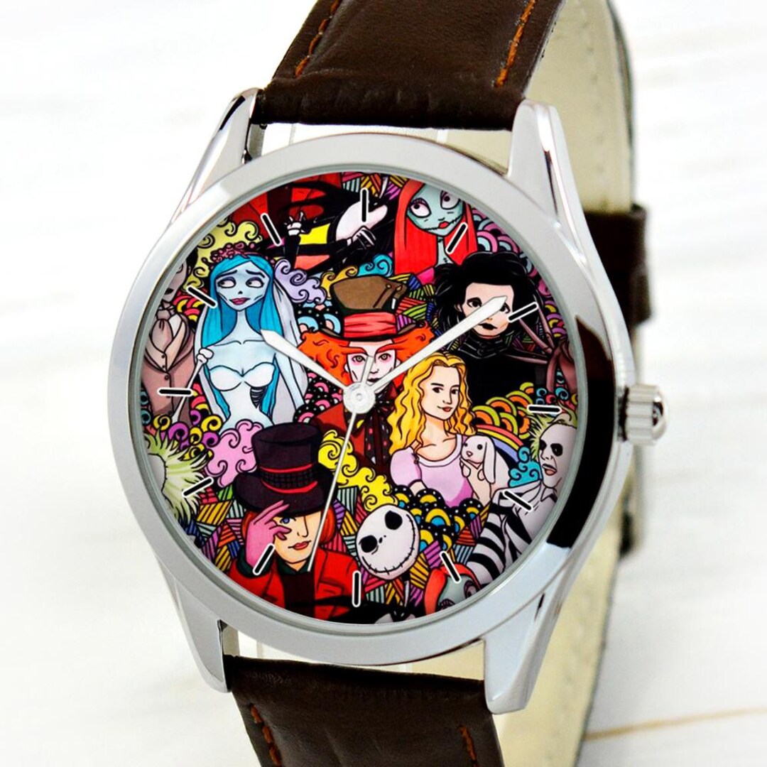 Tim Burton Inspired Watch – Gothic Dark Fantasy Art Wristwatch - Etsy