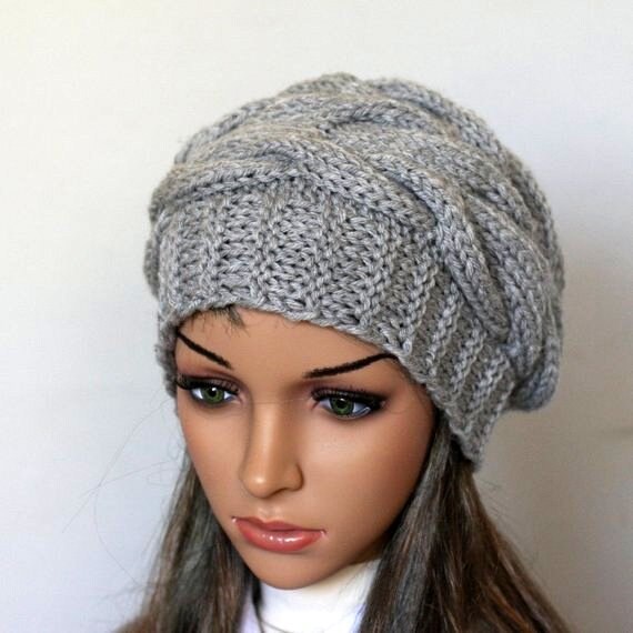 Hand Knitted Ladies Slouchy Beanie. A Lovely Hat Available in - Etsy UK
