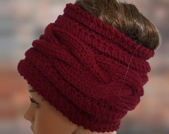 Knitted Headband, Warm Shades, Knitted Headband, Hygge Headband, Cosy Headband, Ear Warmer, Winter Headband, Rustic headband In many colours