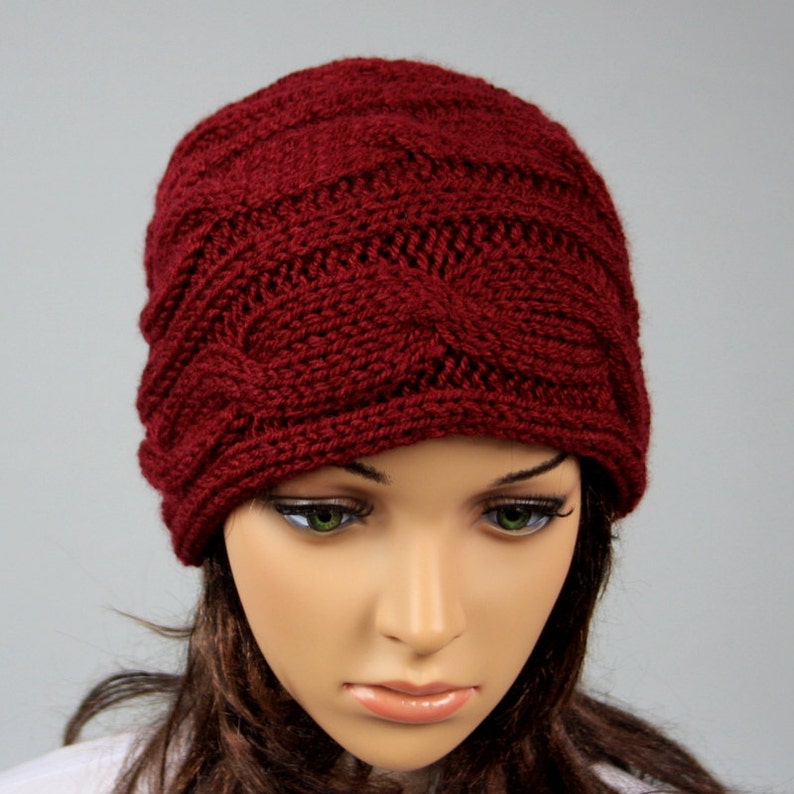 Hand Knitted Ladies Slouchy Beanie. A Lovely Hat Available . Etsy UK