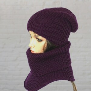 Handmade Knit Hats and Scarves .Womens slouchy - Large hat - Knit Winter Fall Accessories Knit Cable hat available. In many colours!