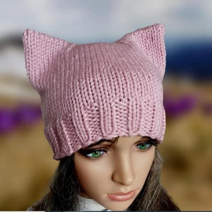 Knit Cat Ear Hat - Etsy
