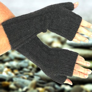 Hand Knitted Fingerless Mittens for Ladies. Hand knitted mittens. Fingerless gloves for ladies, available in many colours.