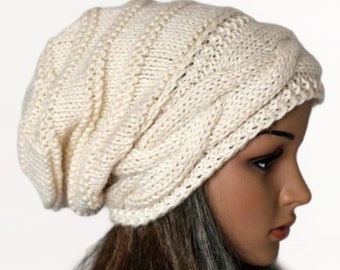 Knitted Hat Large women Oversized Hat winter Big Baggy Hat Winter Adult Teen Fashion Knit Slouchy Hat winter hat big hat In many colours.