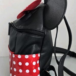 Disney Minnie Mouse Red Polka Dot Mini Backpack Purse Dani by Danielle Nicole EC image 8