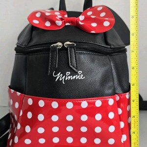 Disney Minnie Mouse Red Polka Dot Mini Backpack Purse Dani by Danielle Nicole EC image 12