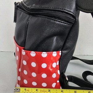 Disney Minnie Mouse Red Polka Dot Mini Backpack Purse Dani by Danielle Nicole EC image 14