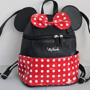 Disney Minnie Mouse Red Polka Dot Mini Backpack Purse Dani by Danielle Nicole EC image 1