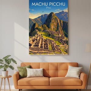 Machu Picchu Peru Travel Poster | Andes Mountain Wall Art (Digital Download) image 6