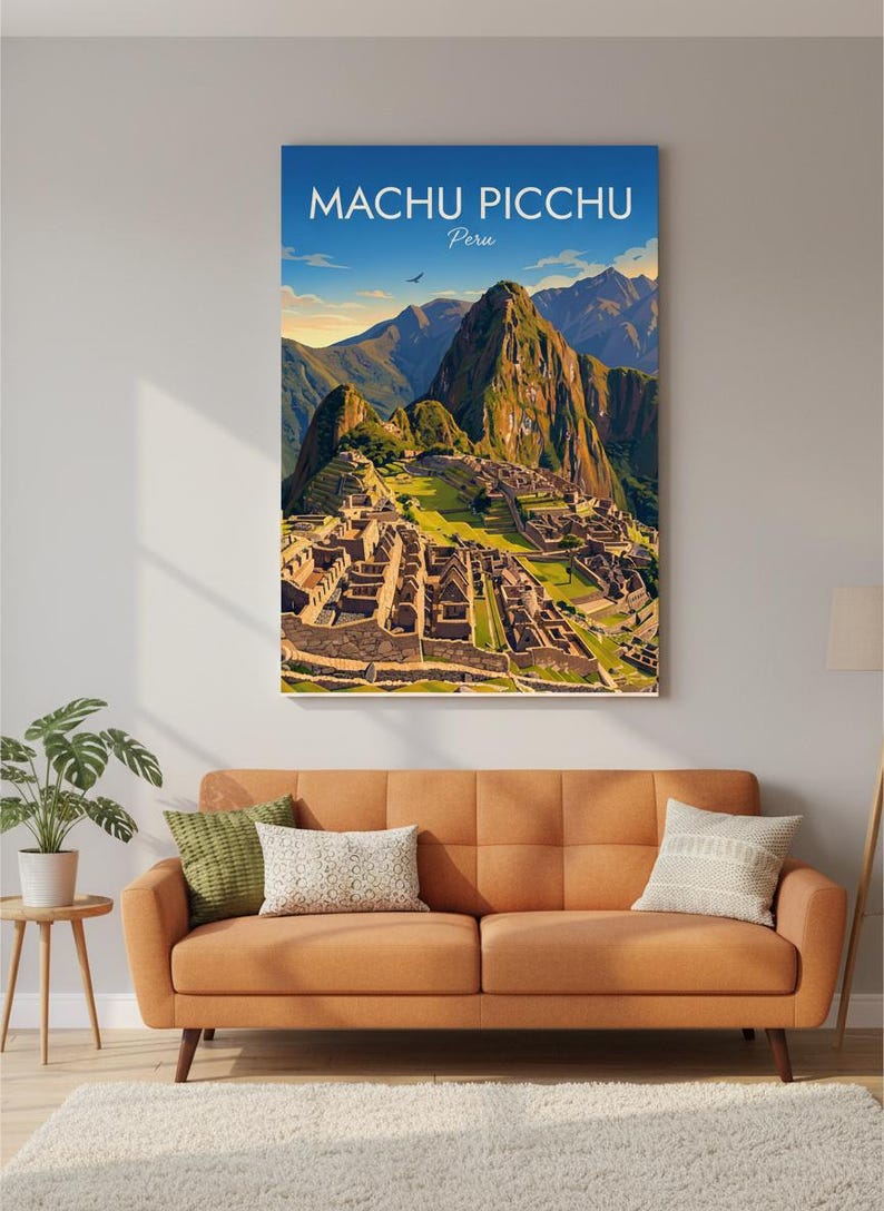 Machu Picchu Peru Travel Poster | Andes Mountain Wall Art (Digital Download) image 6