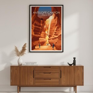 Antelope Canyon Print | Arizona Slot Canyon Travel Poster (Digital Download) image 6