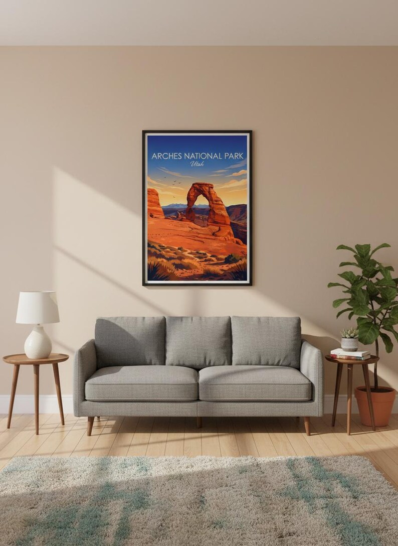 Arches National Park Art Print | Utah Desert Landscape Wall Decor (Digital Download) image 10