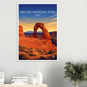 Arches National Park Art Print | Utah Desert Landscape Wall Decor (Digital Download) image 2