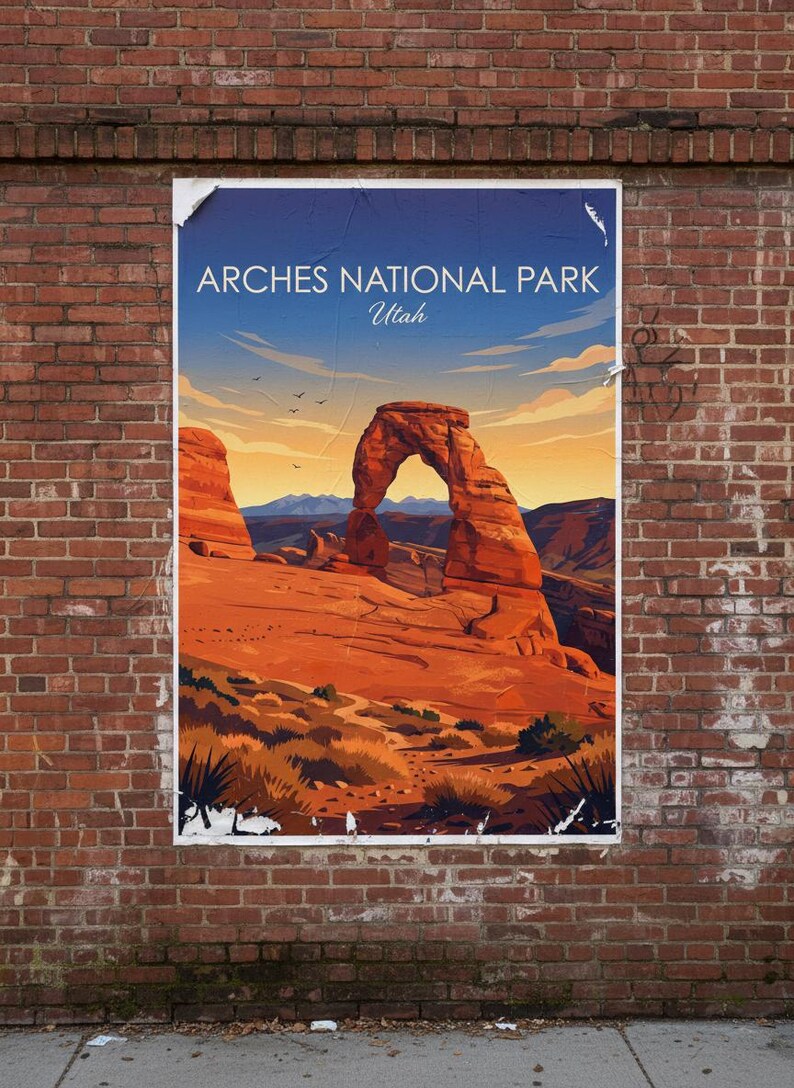 Arches National Park Art Print | Utah Desert Landscape Wall Decor (Digital Download) image 7