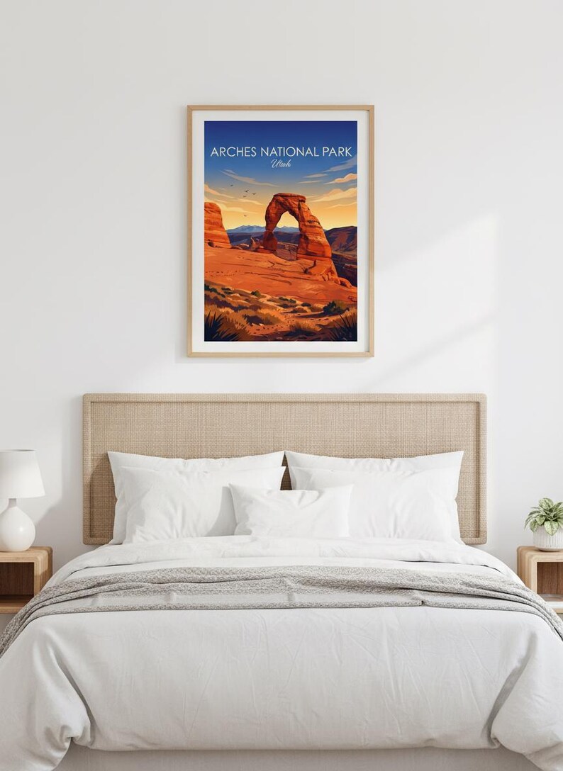 Arches National Park Art Print | Utah Desert Landscape Wall Decor (Digital Download) image 5