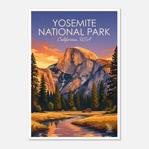 Yosemite National Park Print | California Mountain Landscape (Digital Download) image 1